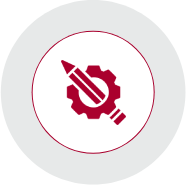 Escalera con planta en maceta