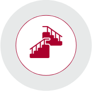 escaleras en un círculo